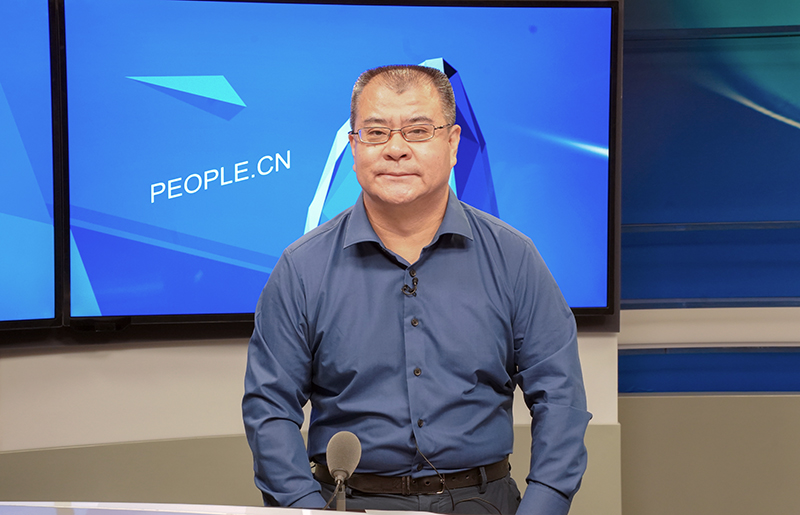 中國東方演藝集團黨委書記、董事長景小勇接受人民網專訪。